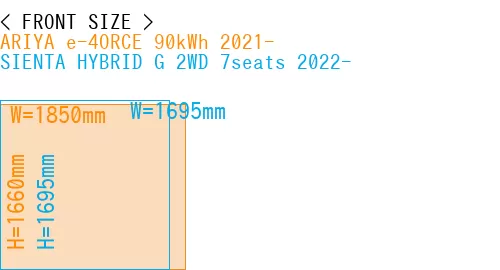 #ARIYA e-4ORCE 90kWh 2021- + SIENTA HYBRID G 2WD 7seats 2022-
